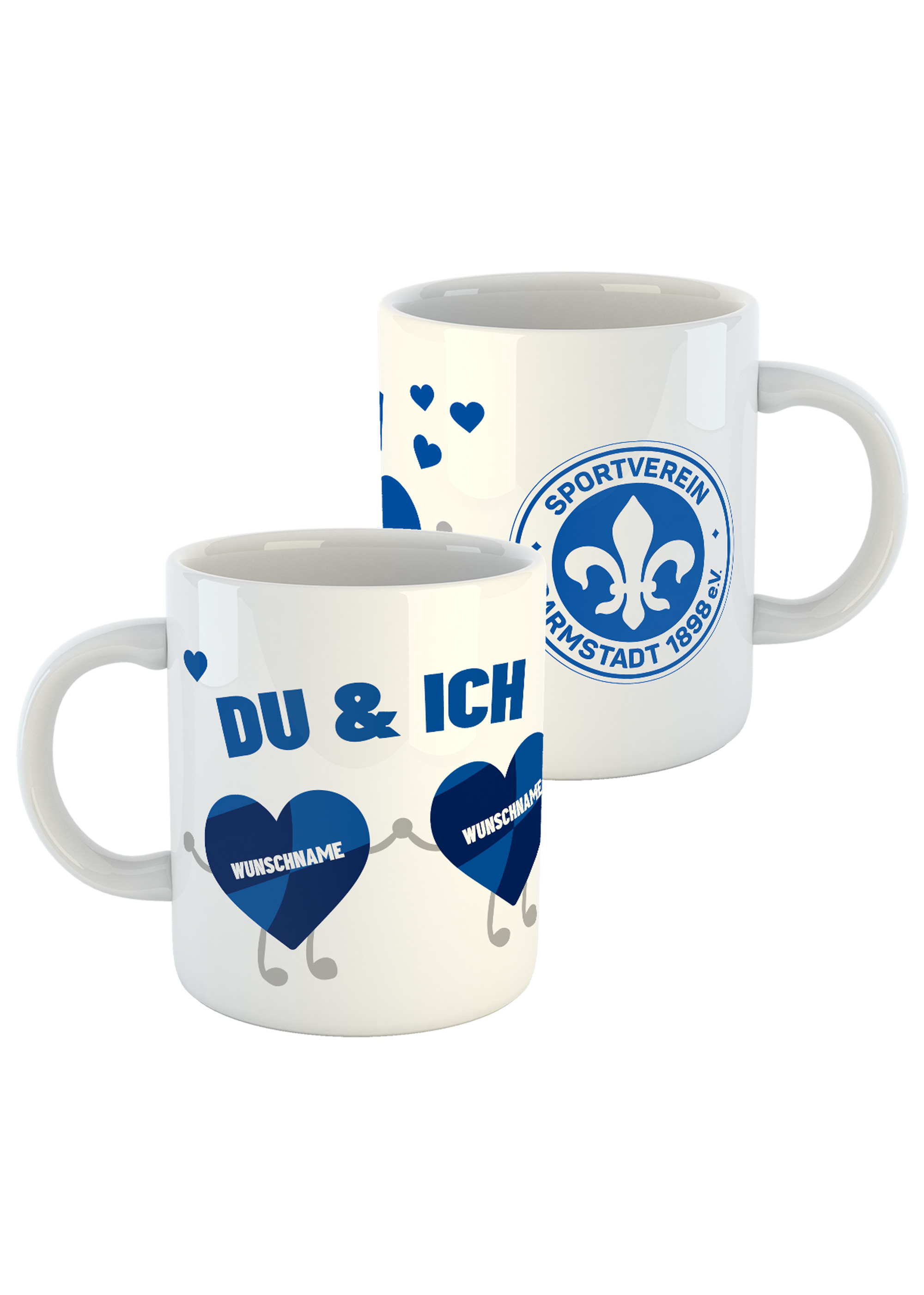 SV 98 Tasse "Du & Ich", personalisierbar SV 98 Tasse "Du & Ich", personalisierbar