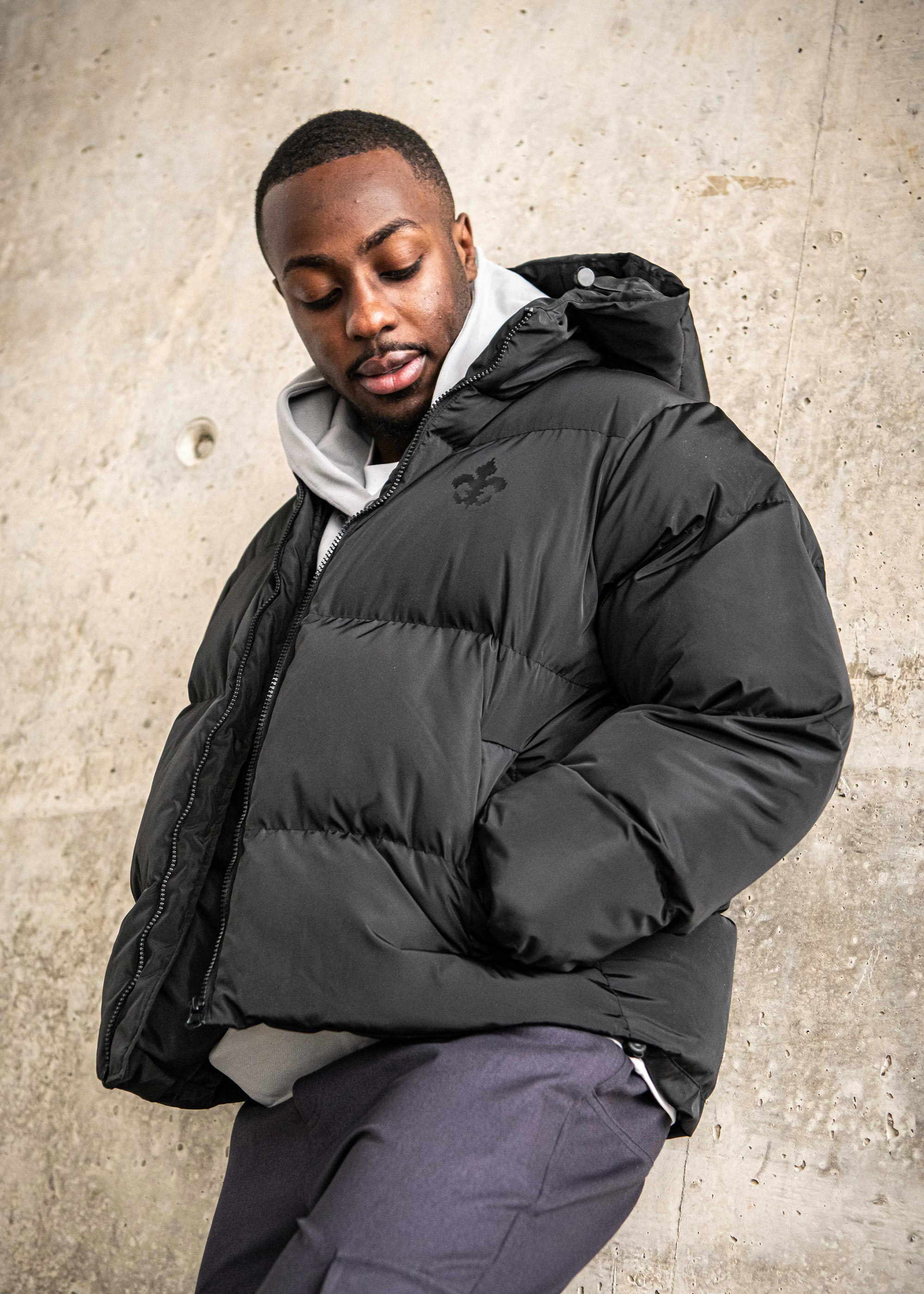 SV 98 Puffer Jacke, schwarz
