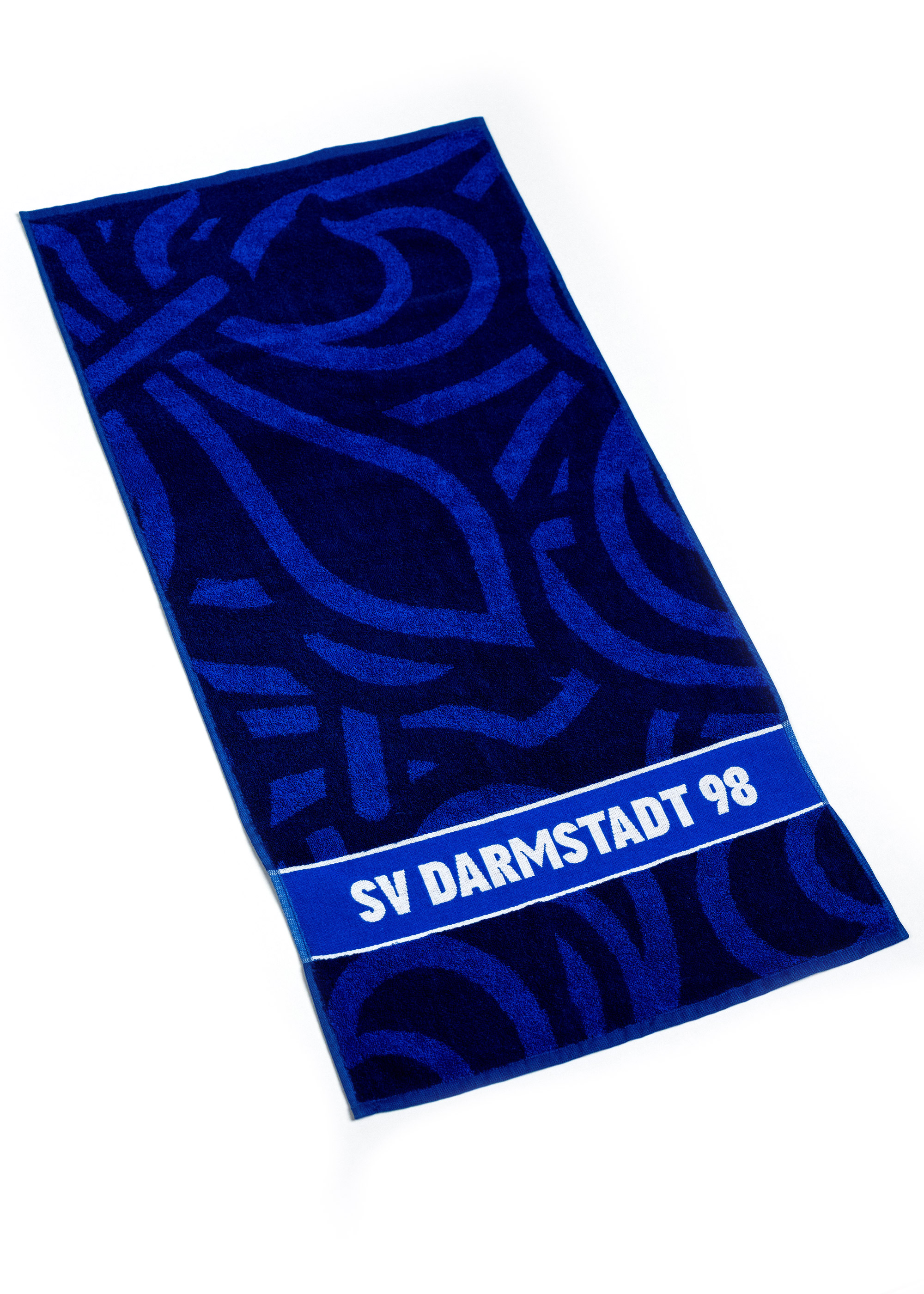 SV 98 Duschtuch, blau-weiß