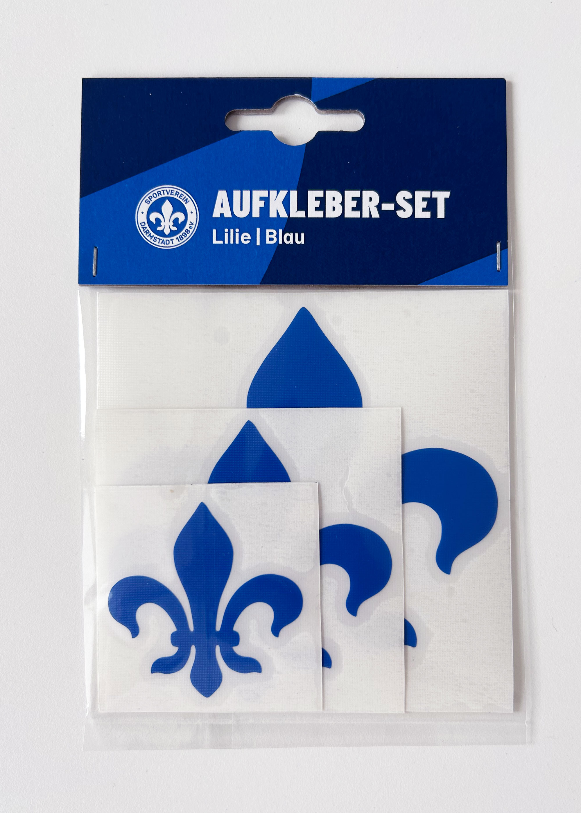SV 98 Aufkleber-Set "Lilie", blau