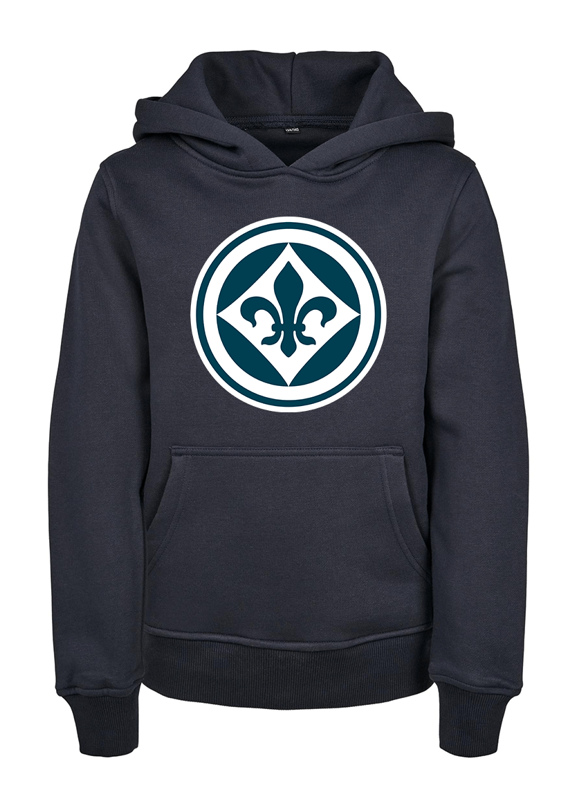 SVD1029_Navy_Produktbild SV 98 POD-Kidshoodie "Fanlogo"