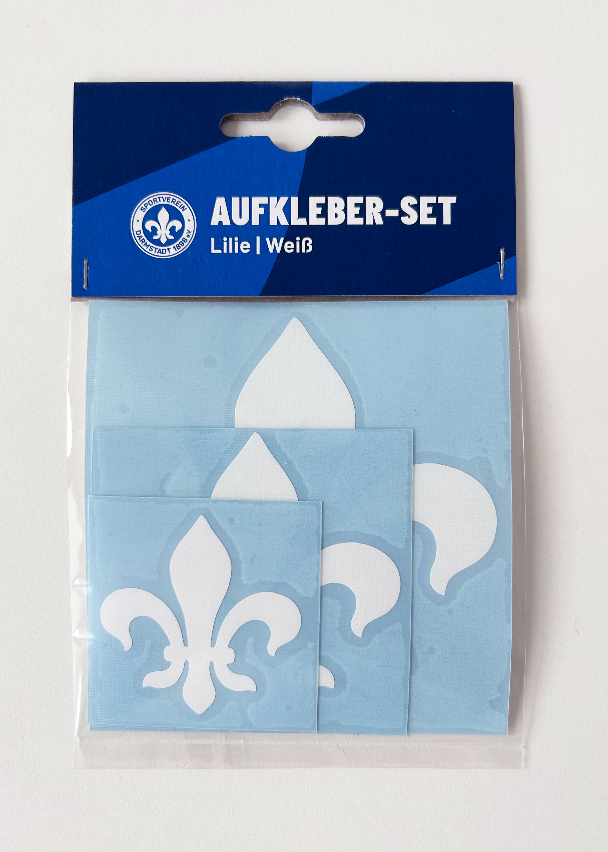SV 98 Aufkleber-Set "Lilie", weiß