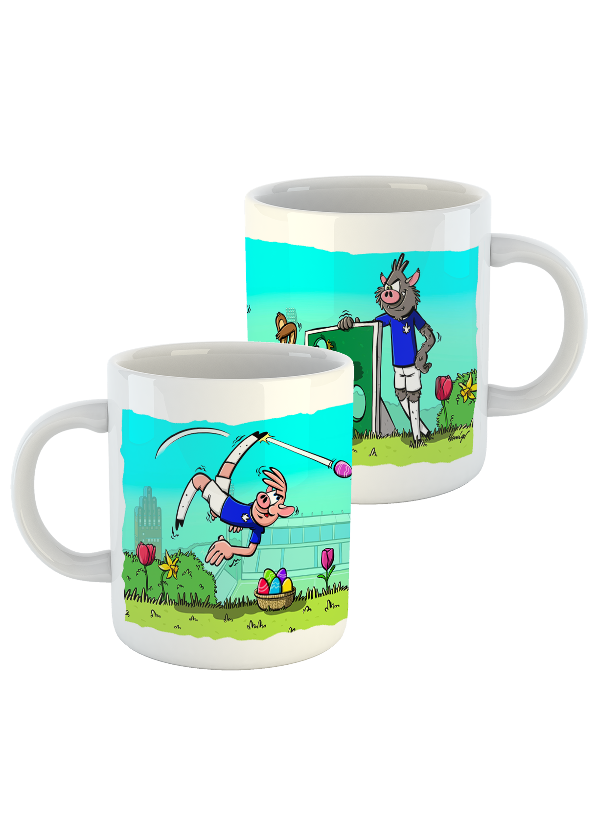 SV 98 Tasse "Lilienschweine - Ostern"
