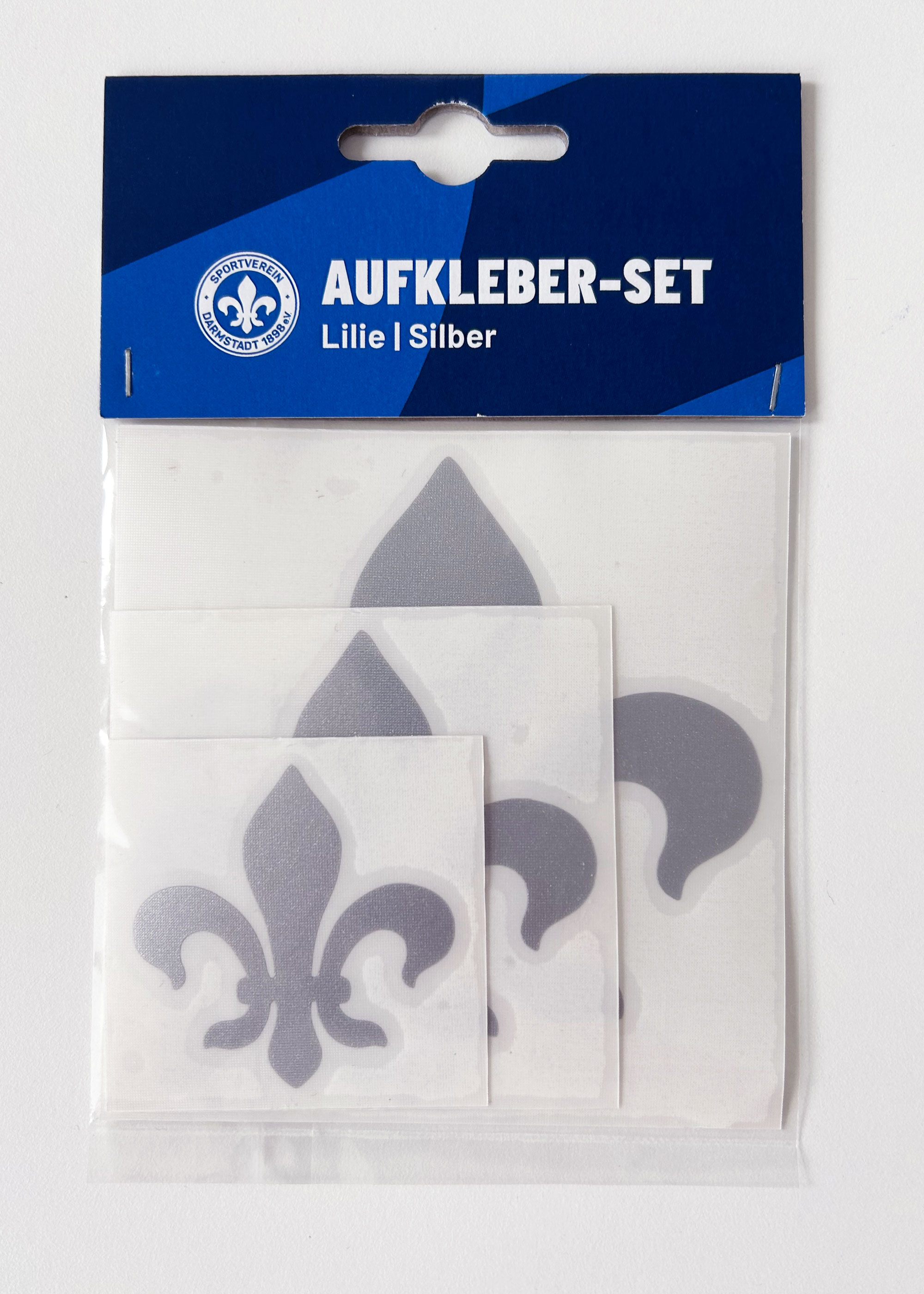 SV 98 Aufkleber-Set "Lilie", silber