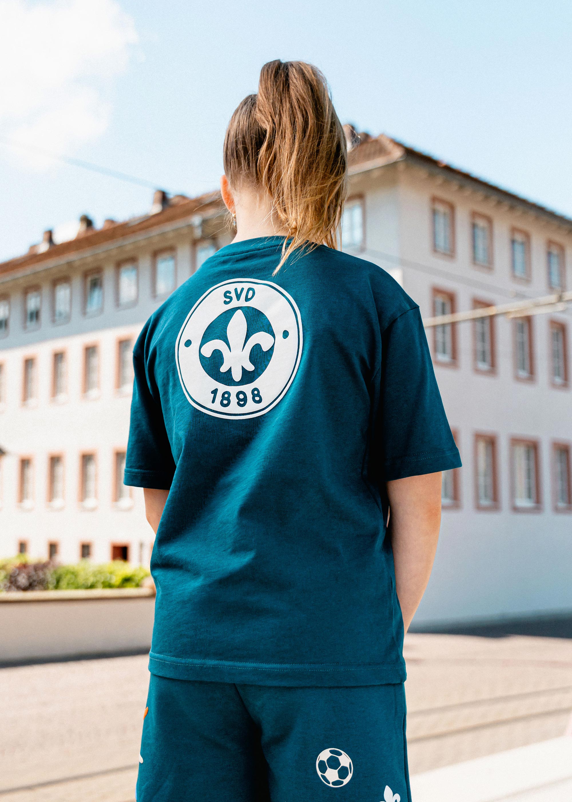 SV 98 Kidsshirt College Collection "Logo", petrol