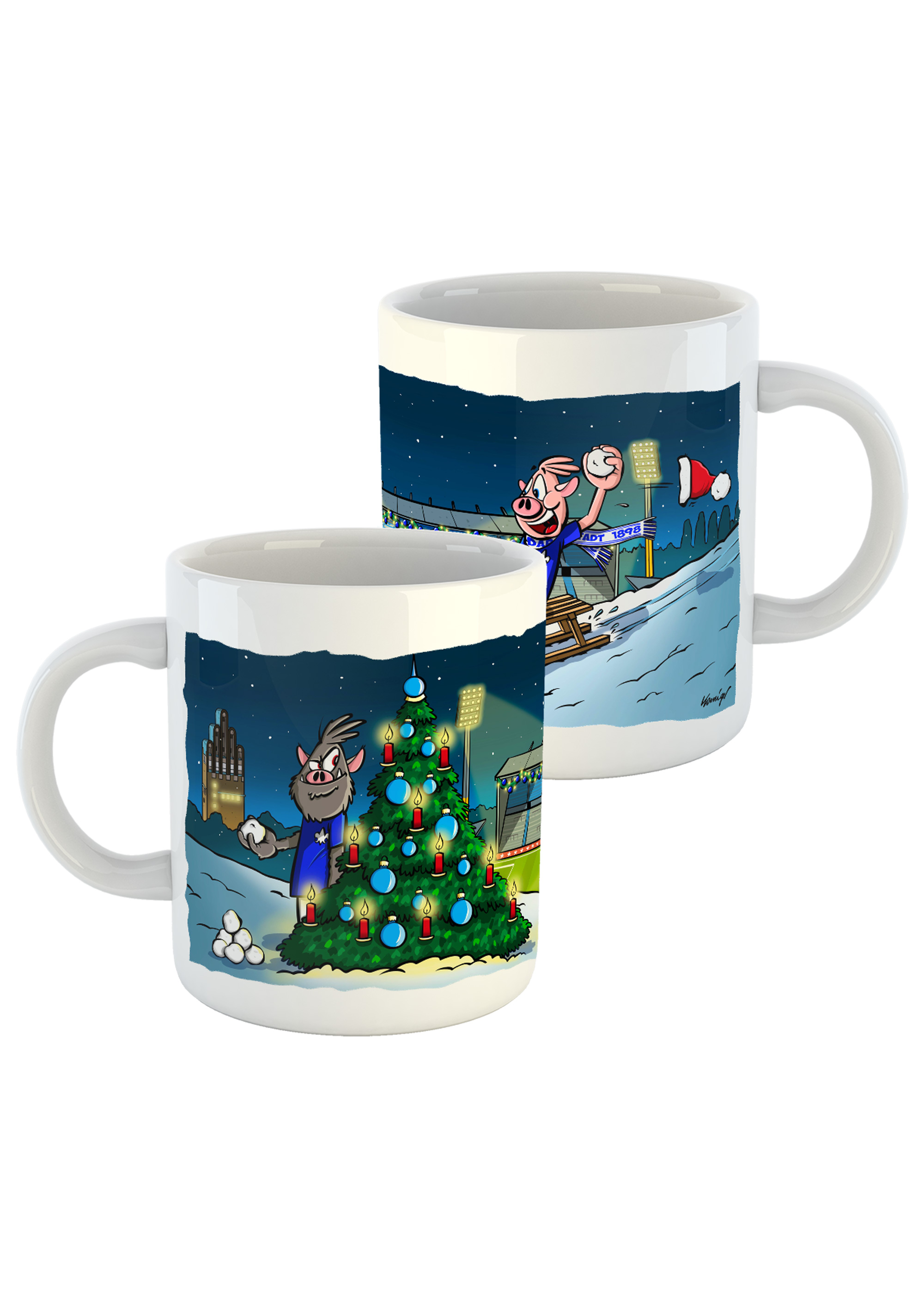 SV 98 Tasse "Lilienschweine - Weihnachten"