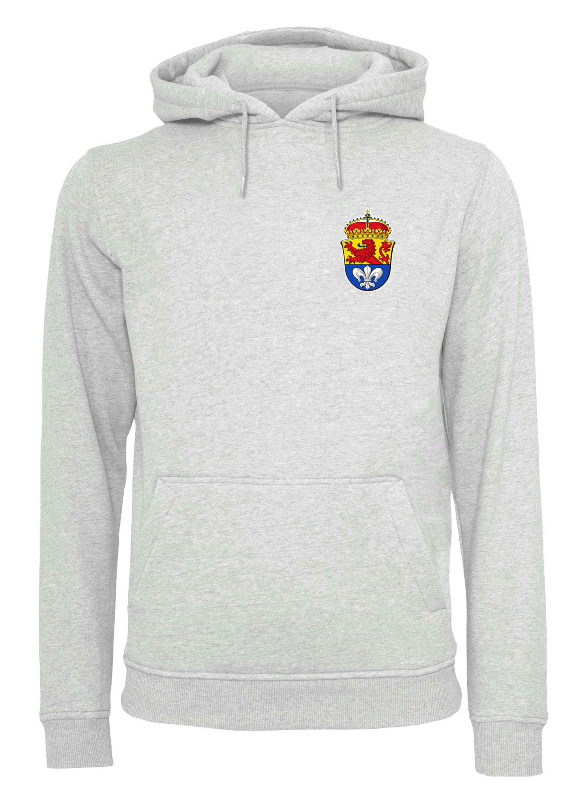 POD-1013_Stadtwappen_heather-grey SV 98 POD-Hoodie "Stadtwappen, Pocket"